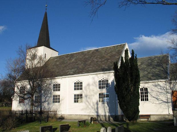 Hamnsund kirke. Foto.