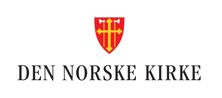 Den norske kirkes logo med våpenskjold. Logo.